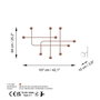 Wallity Samara-C Gancho de pared de metal Cobre